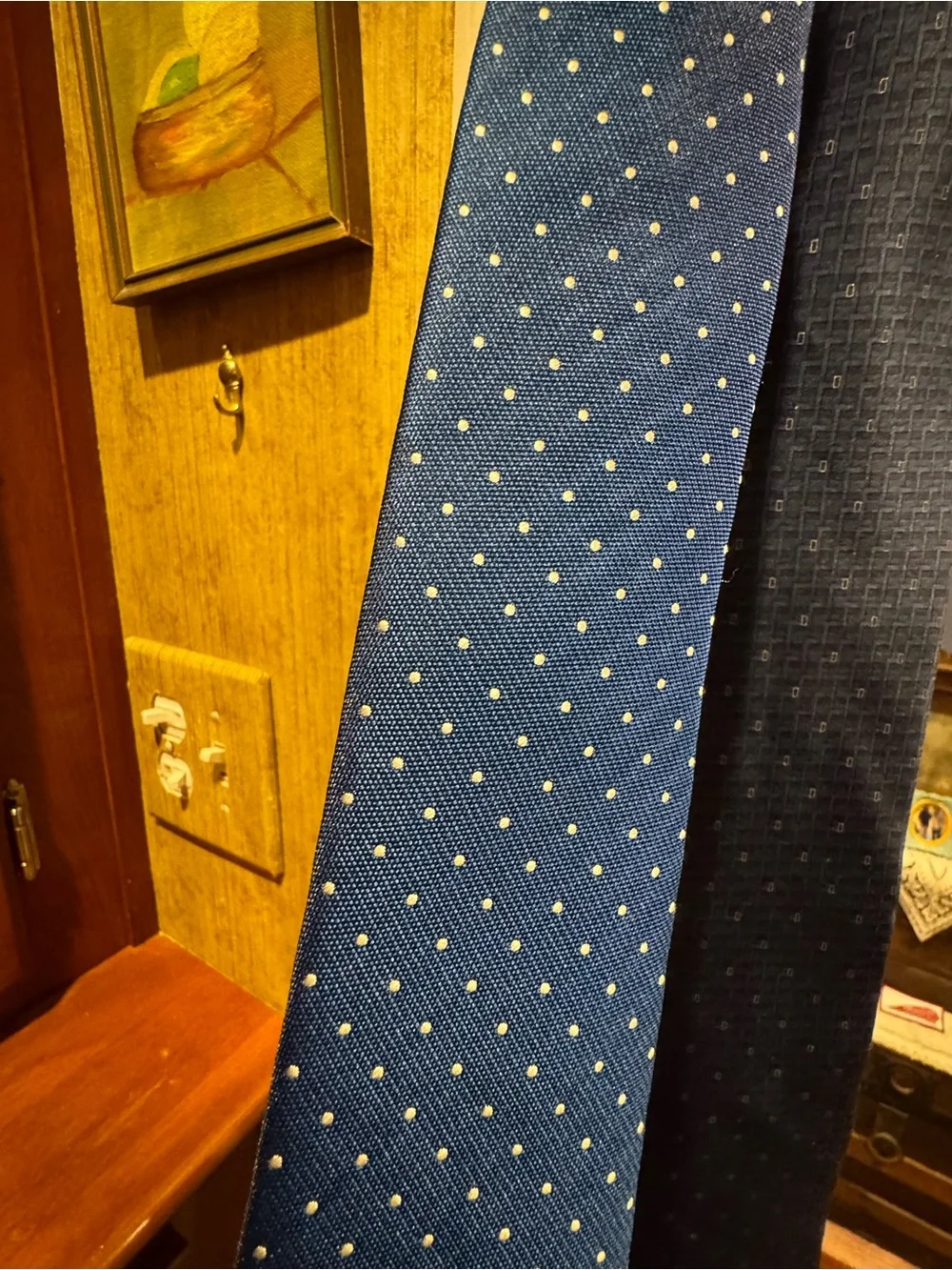 2 Classic Navy Men's Ties - Blue